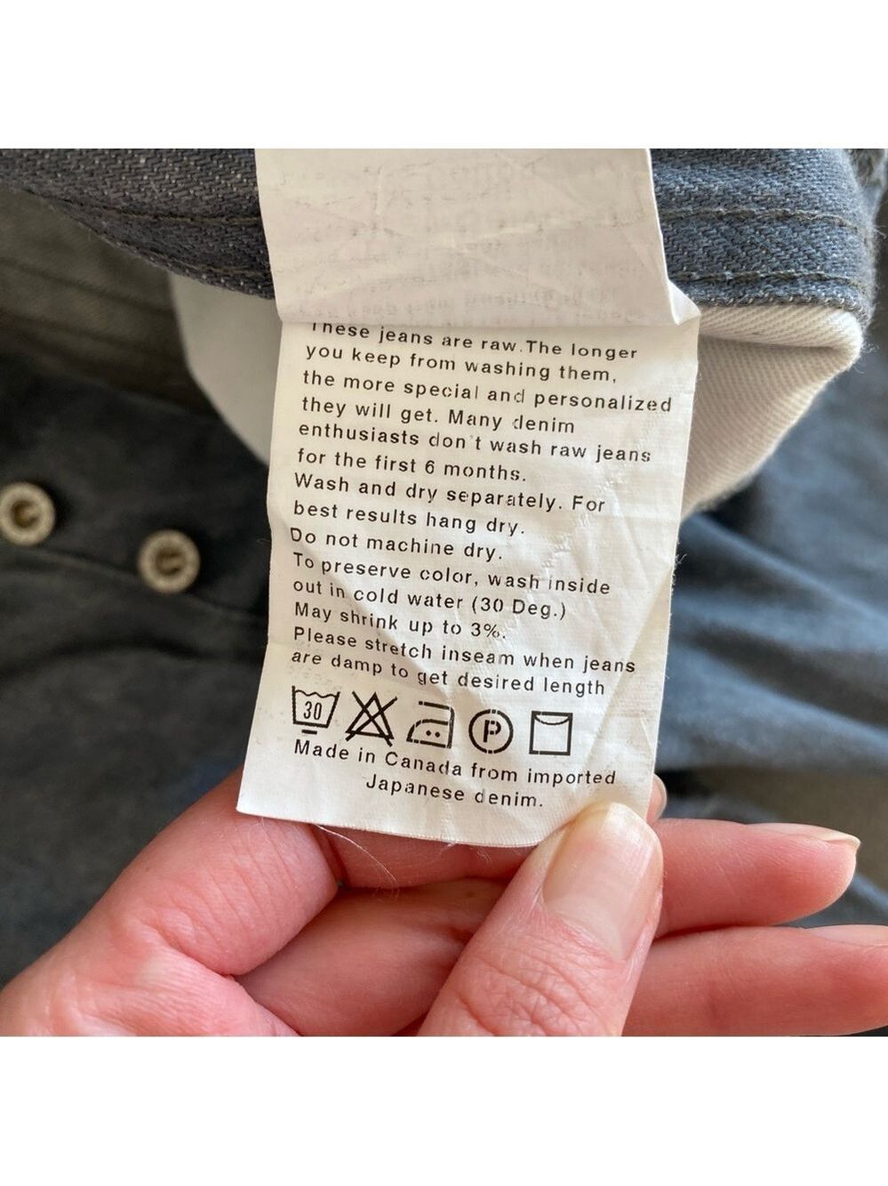 Naked & Famous Weird Guy Grey Selvedge Raw Denim Jeans Mens Sz 30 - Picture 11 of 14